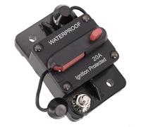 Disjoncteur à réinitialisation manuelle IP67 20 A pour 12 V 24 V 36 V 48 V pour systèmes d'alimentation solaire Marine RV et véhicule DC Protection CC