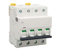 Disjoncteur Automatique 4P 63A AC 400V 6kV Protection Moteur Circuit Industriel Contre Surcharge Court-Circuit