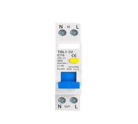 Disjoncteur automatique différentiel de courant résiduel, 18MM 230V 50/60Hz 1P + N 6KA, Protection contre les fuites de courant