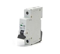 Disjoncteur automatique miniature 1P, 25 A, courbe C, gris, idéal pour la protection électrique dans les installations résidentielles et commerciales. *