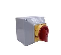 Disjoncteur avec boîte de protection étanche LW26GS-63/2M - Commande principale - Alimentation du moteur - Arrêt - Séparation de charge - 63 A