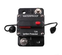 Disjoncteur avec interrupteur de déconnexion manuel évalué 30-300 A pour systèmes d'alimentation auxiliaire 12-48 V CC pour utilisation marine et véhicule (70 A)