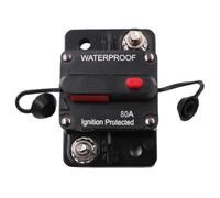 Disjoncteur avec interrupteur de déconnexion manuel évalué 30-300 A pour systèmes d'alimentation auxiliaire 12-48 V CC pour utilisation marine et véhicule (80 A)