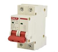 Disjoncteur CC 2 pôles 500 V solaire PV type C Mcb avec étui ignifuge en nylon pour protection contre les surcharges et les courts-circuits dans les panneaux d'alimentation commerciaux 10 A (2P 20A)