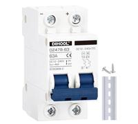 Disjoncteur CC dz47 2P 60 A 12 V 24 V 36 V 48 V CC MCB Protection contre les courts-circuits Interrupteur de déconnexion Isolateur pour panneau solaire UPS Inverter Système photovoltaïque PV