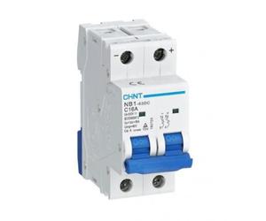 Disjoncteur Chint 182720-2P 16A 6kA-NB1-63/DC16-2P-6
