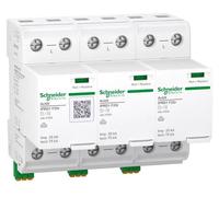 Disjoncteur combiné Schneider Electric, Acti9 iPRD1 F25r, type 1+2, modules de protection enfichables, 3 pôles, Iimp 25 kA, fusible intégré, contact FM A9L1F325