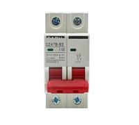 Disjoncteur de batterie voiture DZ47B-63 DC 12 V 24 48, protection positive et négative, interrupteur isolateur(25 V,1)