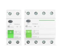 Disjoncteur de courant résiduel RCD RCCB Type B, 1 pièce, fuite de terre, Evse 2P 4P AC 40a 63a 30ma 100ma 300ma 10KA Rail Din 230V(40A,4 Pole 100 mA)