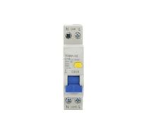Disjoncteur de fuite 18mm 16A 30 1P + N, 1 pièce, avec Protection contre les surintensités et les fuites(6A)