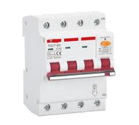 Disjoncteur de fuite monophasé MCB RCBO 16A 32A 63A 2P 3P 4P 30MA 300MA RCCB AC380V, Protection électrique du moteur(3P 30MA,50A)