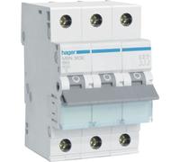 Disjoncteur de protection de ligne, 6kA, caractéristique B, 3 pôles, 63A