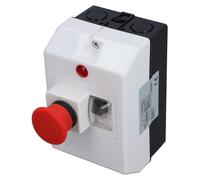 Disjoncteur de protection moteur IP55, 6-10A, 230-690V, avec arrêt d'urgence