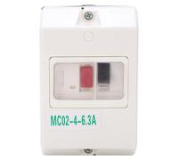 Disjoncteur de protection moteur MC02, 6,3A, 220V/380V, IP55, ABS
