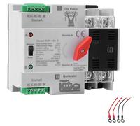 Disjoncteur de transfert 125A, 2 pôles, 220V, pour systèmes photovoltaïques et onduleurs de secours