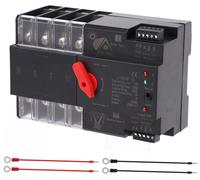 Disjoncteur de transfert automatique 4P 100A, ATS, montage sur rail DIN, ignifuge
