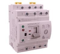 Disjoncteur de transfert automatique 63 A, 4 pôles, 220 V, montage sur rail DIN, fonctionnement manuel/automatique