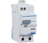 Hager Disjoncteur différentiel ADC710F 1P+N 10 A Type C 30 mA AC 3 kA