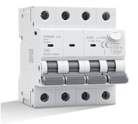 Disjoncteur différentiel 16A, 30mA, 3P+N, type A, disjoncteur combiné (RCBO), 6kA