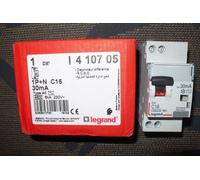 Legrand Disjoncteur différentiel 410705 DX³4500 1P+N 16 A - type AC 30 mA - courbe C