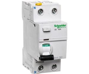 Disjoncteur différentiel 2P 40A 0,3A type AC iID A9Z14240