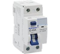 Disjoncteur Différentiel 2x40A 30mA Type AC à Vis - Haute Performance - EUROHM - 23740