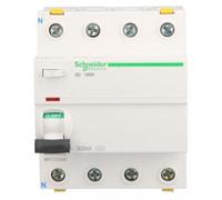 Disjoncteur différentiel 4P 100A 0,3A, type AC, référence iID A9Z14491