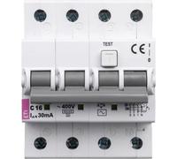 Disjoncteur différentiel 4P 16A C 0,03A Type AC KZS-4M 002174024
