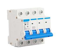 Disjoncteur Différentiel 4P 32A, Tétrapolaire 32A, Disjoncteur Triphasé, Disjoncteur différentiel miniature DZ47-63 4P 32 A 400 V 4Polig