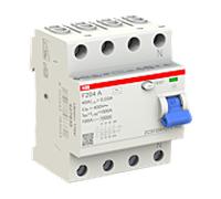 Disjoncteur différentiel ABB Stotz F204 A-40/0,03 2CSF204101R1400 4P, type A, 40 A, 30 mA