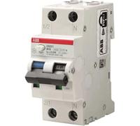 Disjoncteur différentiel ABB type A C 13 A/1 pôle + N/30 mA 2TE ABB DS201 C13 A30, 1 pièce.
