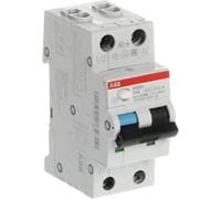 Disjoncteur différentiel ABB type A C 16 A/1 pôle + N/30 mA 2TE ABB DS201 C16 A30, 1 pièce.