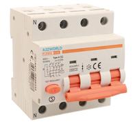 Disjoncteur différentiel combiné 3P+N, 32A, C32, 30mA, 6kA, type A, 4 modules