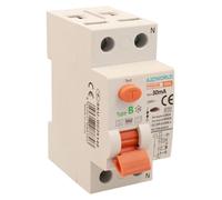 Disjoncteur différentiel de type B, 40A, 30mA, 1P+N, 2 modules