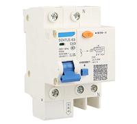Disjoncteur Différentiel DZ47LE 63 1P+N C63 30mA 230V Protection Fuite Surcharge Court Circuit pour Tableau Électrique