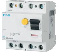 Disjoncteur différentiel Eaton type A/G 10 kA 40 A/4 pôles/30 mA (40 A vs) Eaton PFIM-40/4/003-XG/A, 1 pièce.