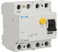 Disjoncteur différentiel Eaton type AC 10 kA 40 A/4 pôles/100 mA Eaton PFIM-40/4/01-MW, 1 pièce.