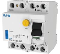 Disjoncteur différentiel Eaton type XG/B 40 A/4 pôles/30 mA (40 A vs) Eaton PFIM-40/4/003-XG/B, 1 pièce.