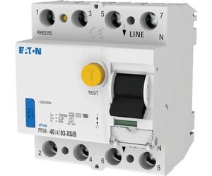 Disjoncteur différentiel Eaton type XS/B 40 A/4 pôles/300 mA (40 A vs) Eaton PFIM-40/4/03-XS/B, 1 pièce.