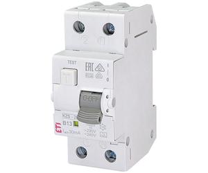 Disjoncteur différentiel ETI FI-LS-Schutzschalter KZS-2M, 2 pôles, B13/30mA