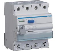 Disjoncteur différentiel Hager, 4P, 6 kA, 40 A, 30 mA, type G/A-VS, 1 pièce.