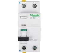Disjoncteur différentiel iID-25-2-30-AC 25A 2- P+E 30mA Type AC Schneider A9Z11225