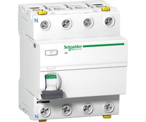 Disjoncteur différentiel iID-25-4-30-AC 25A 4 pôles 30mA type AC Schneider A9Z11425