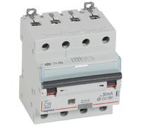 disjoncteur différentiel legrand dx3 16a courbe c 30ma 4 poles type hpi - vis / vis