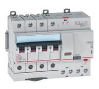 Legrand Disjoncteur différentiel tétrapolaire DX³6000 411211 – 63A 300mA Type AC 10kA