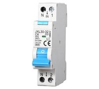 Disjoncteur différentiel magnétothermique 1P+N, 6A, 30mA, 220V, 6kA, 1 module DIN C6