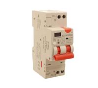Disjoncteur différentiel magnétothermique WiFi avec réarmement automatique et affichage, type A courbe C 30mA 220V, courant nominal réglable 20-40A, 2 modules DIN, application Tuya Smart Life