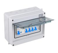 Disjoncteur Différentiel Miniature 8 Voies 400v 63a 30ma | Nylon, Ip54, Coupure Rapide 0,1 S, 3000a, pour Garages et Dépendances