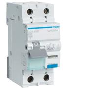 Disjoncteur différentiel RCBO avec segment à maximum de courant 1P+N 6kA B 16A/30mA Type A ADA916D Hager