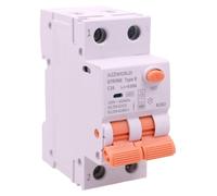 Disjoncteur différentiel RCBO, type B, 16A, 1P+N, 6kA, 30mA, 2 modules
